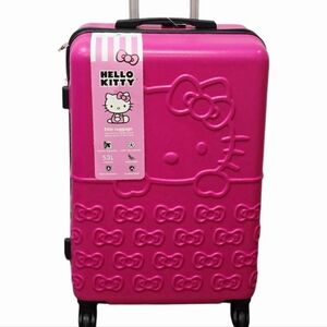 Bioworld XvHello Kitty 26" Hard Side Rolling Spinner Luggage